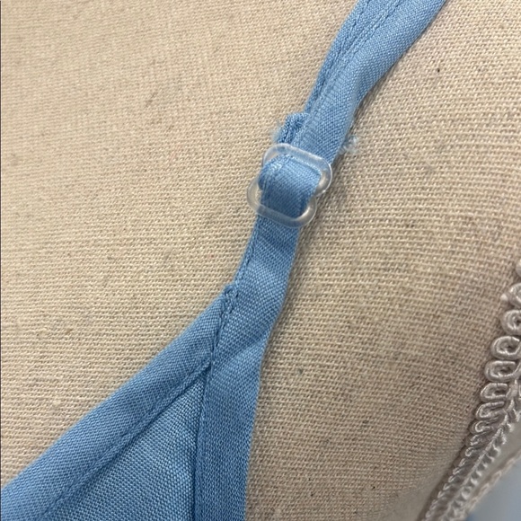 Blue Embroidered High Low Dress - Picture 9 of 17